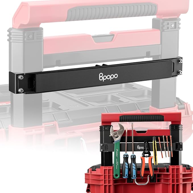 Magnetic Bar Mount Fit for Milwaukee 48-22-8426 Packout Rolling Toolbox by Bpopo