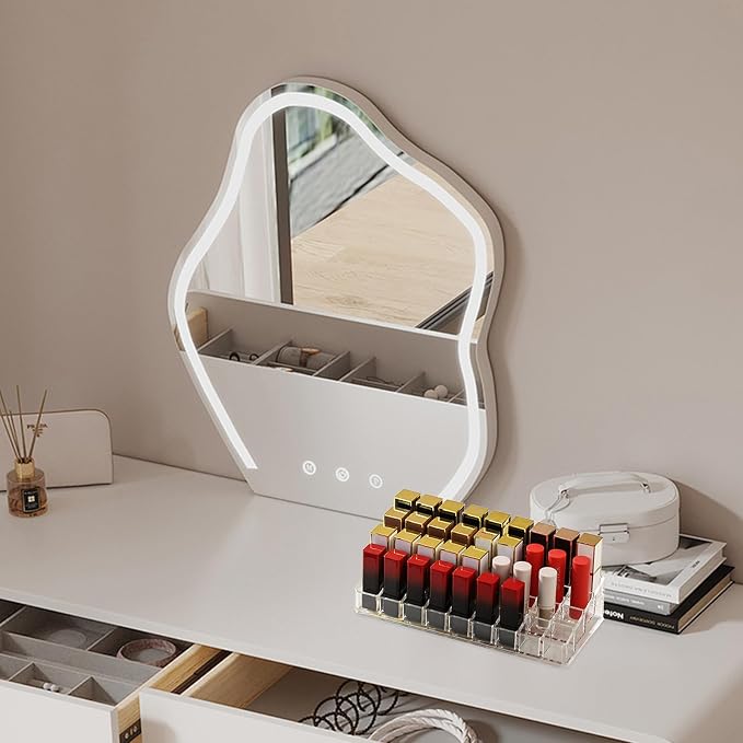 36 Slots Acrylic Lipstick Organizer, Thickened Multi-Grid Clear Lip Gloss - Image 4
