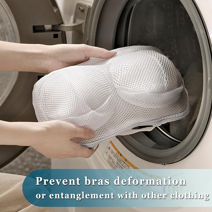 2 Pack Large Bra Laundry Bags for Washing Machine, Lingerie Bag for Washing - Image 3