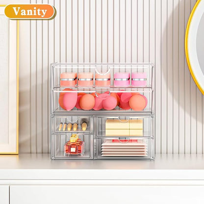 Acrylic Organizer with 6 Drawers, Bathroom Counter Organizer, Makeup Desk - Image 5