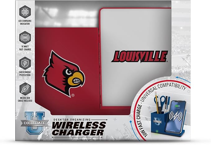 SOAR NCAA Unisex Cell Phone Wireless Charging Stand and Desktop Organizer - Image 3