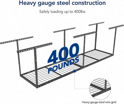 FLEXIMOUNTS 2x8 Garage Storage Rack, Adjustable Overhead Storage Organization - Image 3