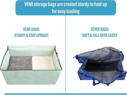 VENO 10 Pack Moving Bags and Large Christmas Decoration Storage Bins - Image 6