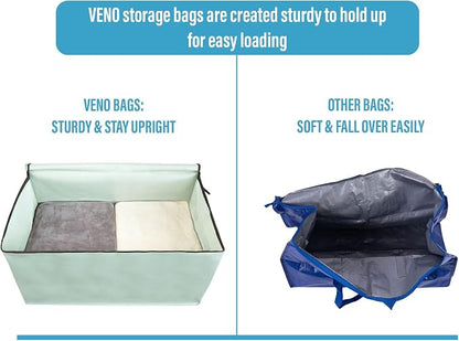 VENO 8 Pack Moving Bags and Large Christmas Decoration Storage Bins - Image 6