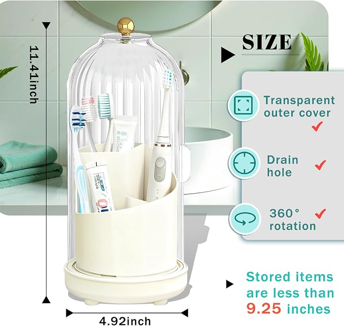 Multifunctional Rotating Toothbrush Holders - Image 2