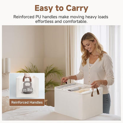 StorageWorks Fabric Storage Bins, Extra Large Storage Baskets - Image 5