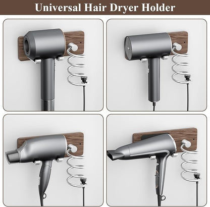 Tindbea Hair Dryer Holder Curling Iron Holder, Blow Dryer Holder Wall Mount - Image 5