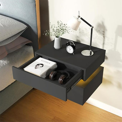 Floating Nightstand Set of 2, Modern Bedside Tables - Image 9