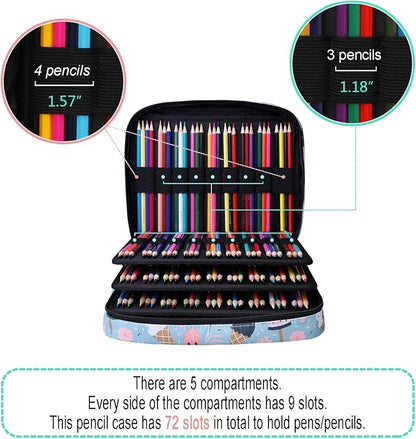 JAKAGO 220 Slots Colored Pencil Case Large Capacity Pen Holder - Image 3