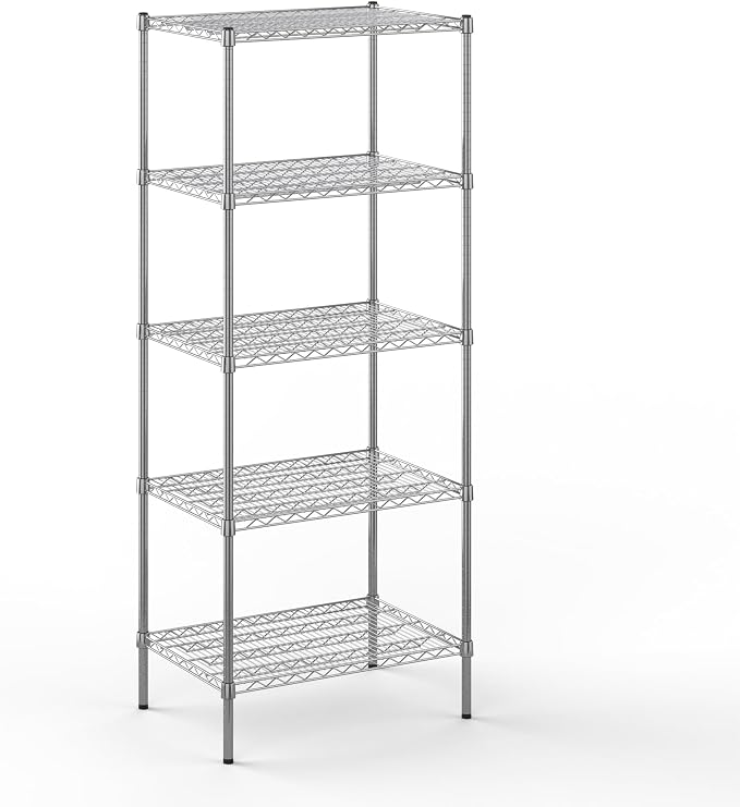 21" Deep x 30" Wide x 74" Height Wire Shelving Kit | 5-Tier | NSF Commercial by Regal+Altair