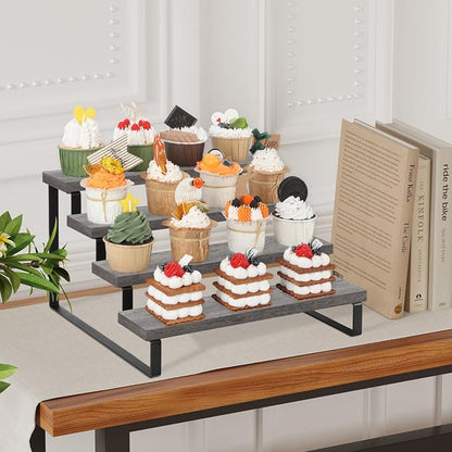 YINMIT Wooden Display Riser Stand, Tiered Perfume and Cologne Organizer Stand - Image 9