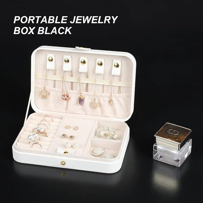 Small Jewelry Box, Travel Jewelry Case Portable Jewelry Boxes - Image 6