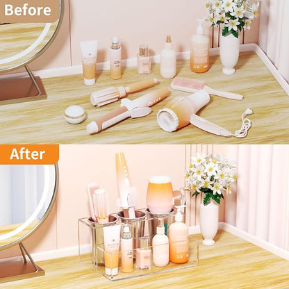 NIUBEE Hair Tool Organizer, Acrylic Hair Dryer and Styling Holder, Bathroom - Image 5