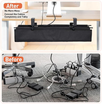 MAXECHO Under Desk Cable Management Tray 28" - Image 5