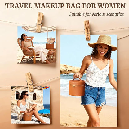 Makeup Case for Women, Travel Make Up Bag Organizer - Image 6