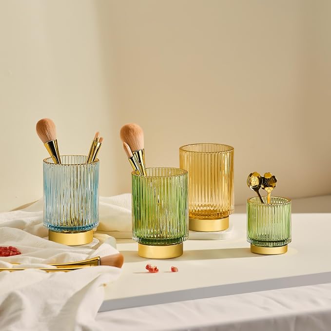 Makeup Brush Holder Organizer, Toothbrush Holders, Desk Pen Pencil Holder - Image 3