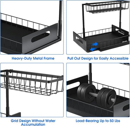 Under Sink Organizer, 2 Tier Under Sink Organizers and Storage Multi-Purpose - Image 5