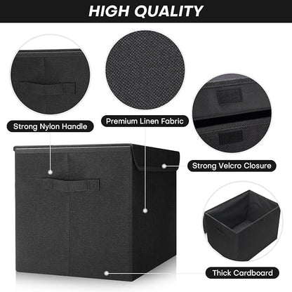 Large 17" 42 Quarts Collapsible Stackable Storage Bins - Image 5