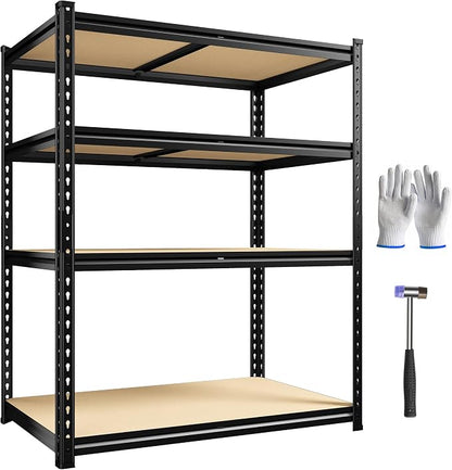 40" W Garage Shelving, 4 Tier Storage Shelves Load 2000 lbs, Adjustable Garage by Durayloly