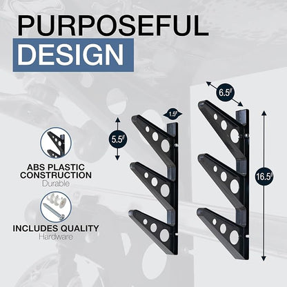 StoreYourBoard Skateboard Rack, 3 Board Wall Storage Mount, Home and Garage - Image 3