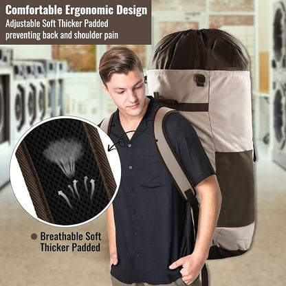 Laundry Bag Backpack, 125L Extra Large Travel Laundry Bags - Image 6
