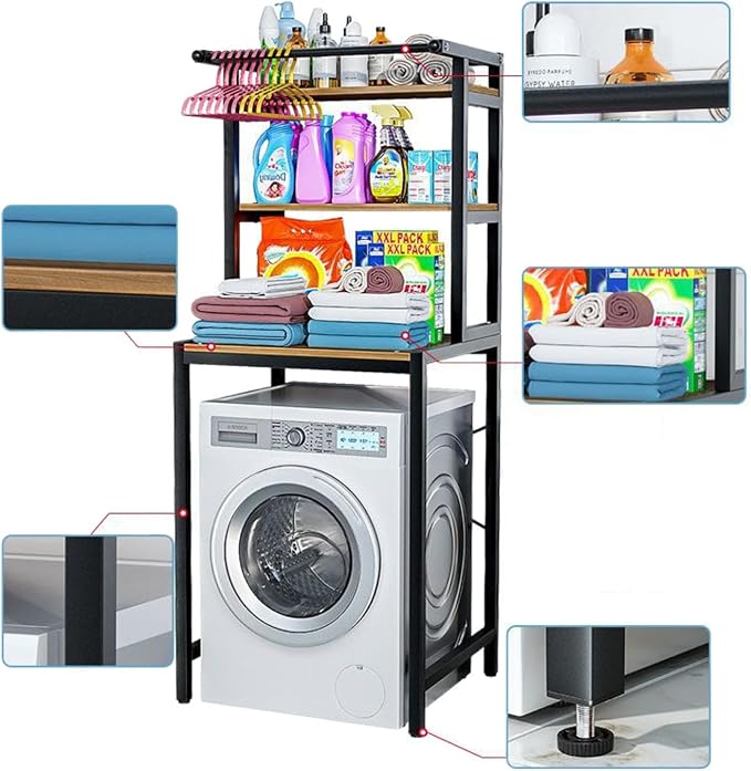 Gdrasuya10 3 Tier Over The Washer and Dryer Storage Shelf - Image 6