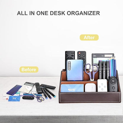 KINGFOM Pu Leather Desk Organizer - Image 7