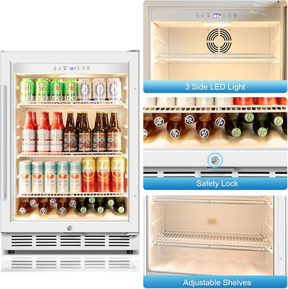 Beverage Refrigerator, 4.9 Cubic Feet Undercounter/Freestanding 24 Inch - Image 5
