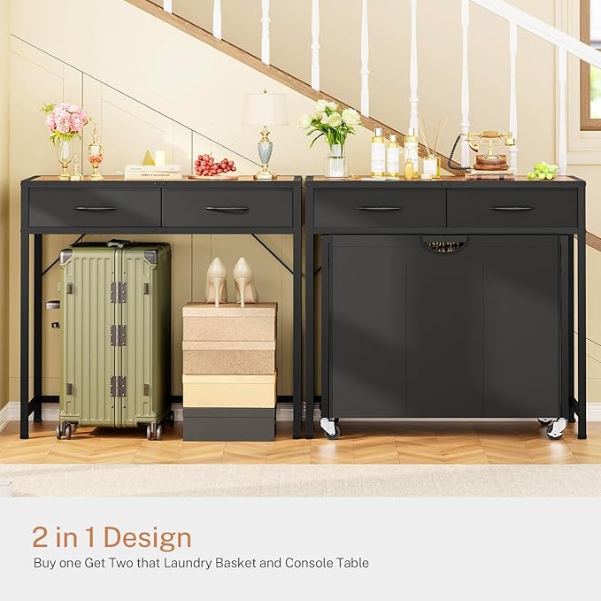 Laundry Sorter, Rolling Laundry Hamper - Image 3