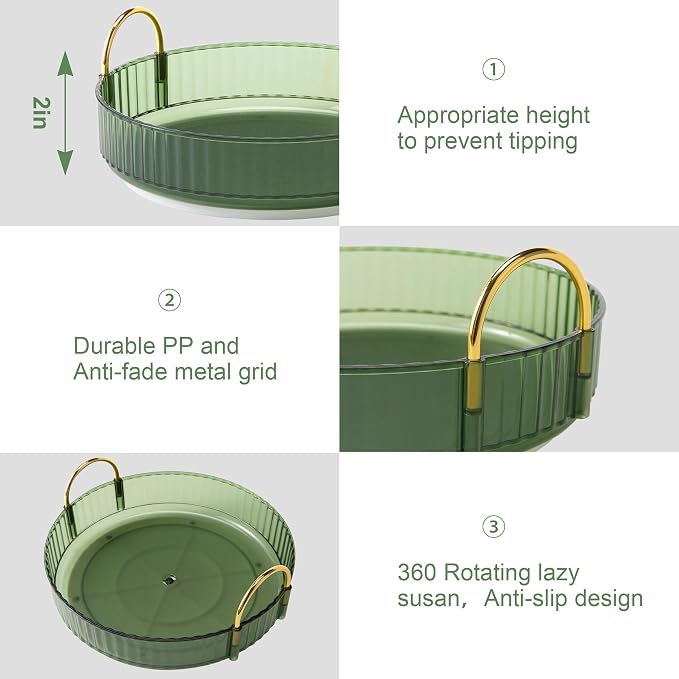 YCIA&DONE 360 Rotating Makeup Organizer and Storage - Image 3