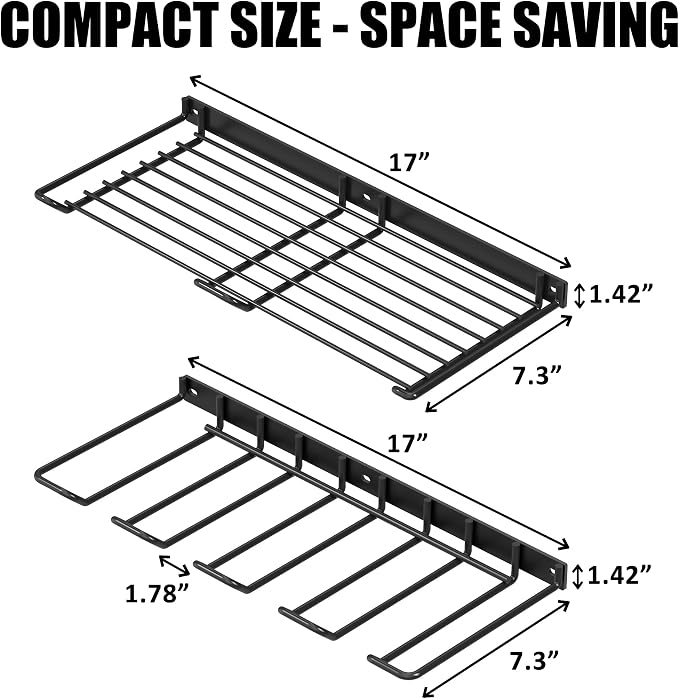 UNITEDPOWER Wall Mounted Drill Rack & Tool Shelf, Power Tool Organizer Holder - Image 2