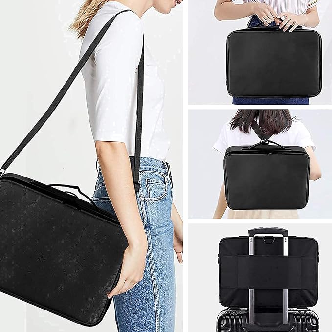 JOURMON Travel Makeup Train Case, Large Capacity Cosmetic Bags - Image 5