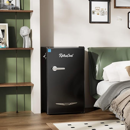Upstreman 3.2 Cu.Ft Retro Mini Fridge - Image 7