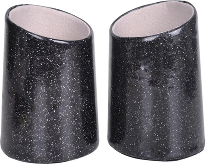 2 Pack Eyeglasses Holder PU Leather Glasses Stand Case Holder by Bleiou