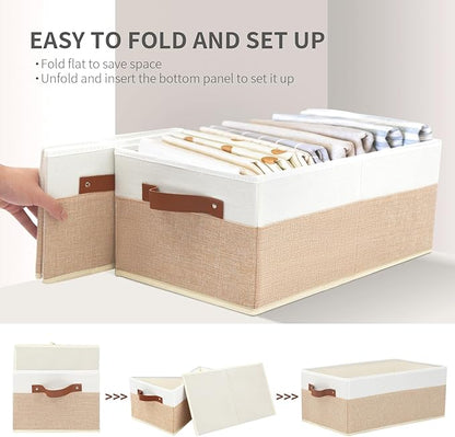 6 Pack Fabric Storage Bins, Large Storage Baskets - Image 7
