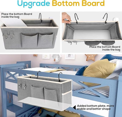 2pcs Bedside Caddy Hanging Storage Bag, Organizer Baskets - Image 2