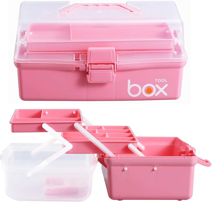 12'' Three-Layer Clear Plastic Storage Box - Image 3