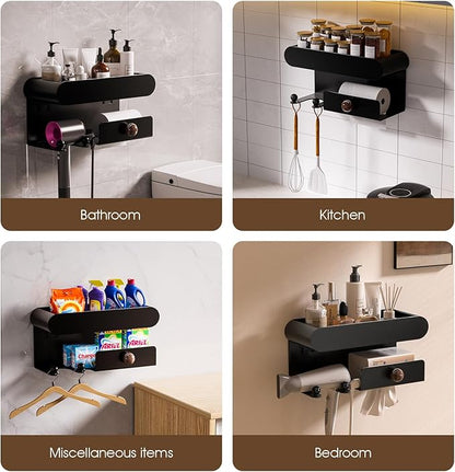 Universal Hair Dryer Holder, Hair Tool Organizer - Image 4