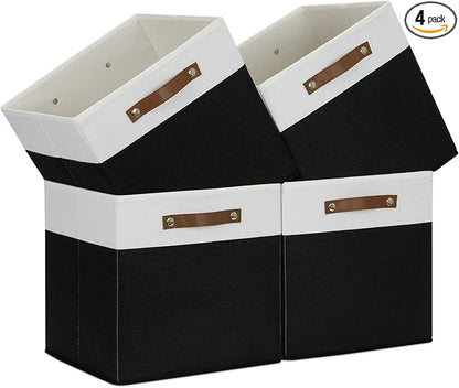 Temary Fabric Storage Bin 4 Pack Cube Storage Bin by TEMARY