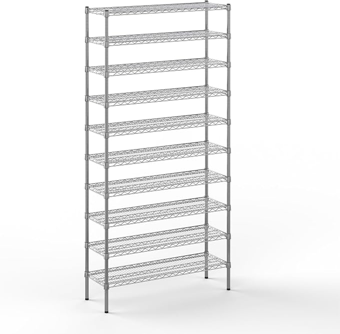 14" Deep x 42" Wide x 86" Height Wire Shelving Kit | 10-Tier | NSF Commercial by Regal+Altair