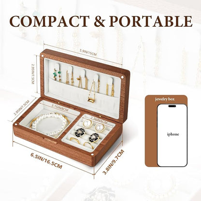 LadyRosian Wooden Small Jewelry Box - Image 2