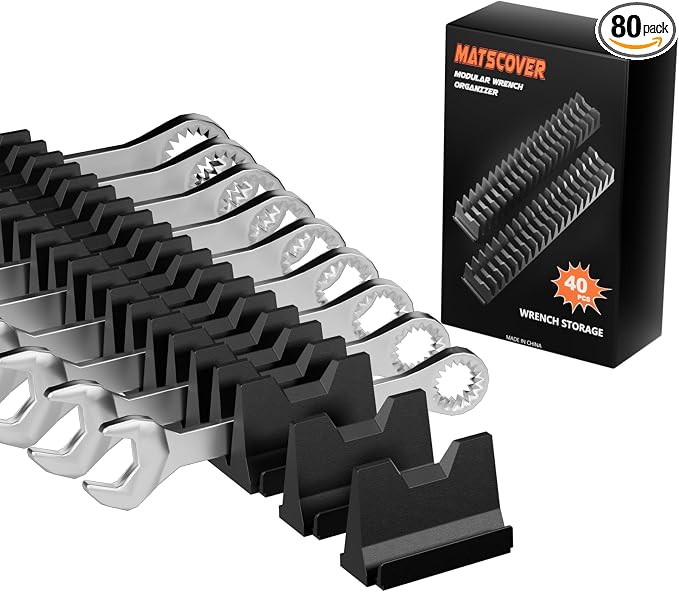 80PCS Modular Wrench Organizer Wrench Holder by Matscover