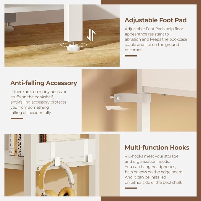 Rolanstar Bookshelf 6 Tier - Image 5