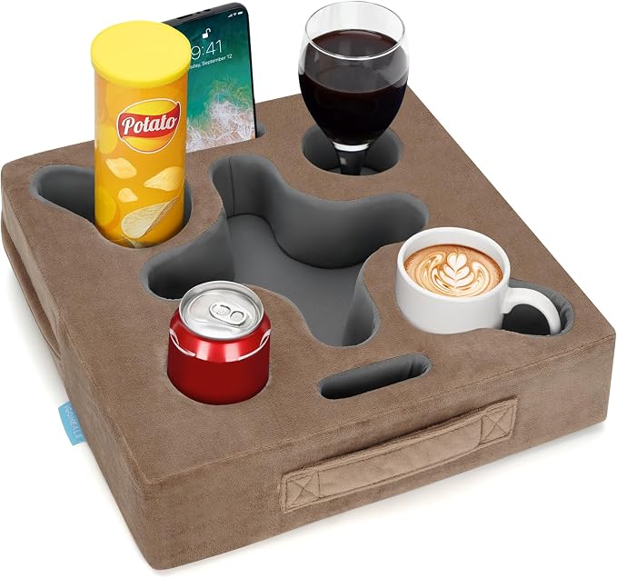Couch Cup Holder-Sofa Cup Holder Pillow Tray Caddy Cupholder Hearted by IGOHEALS-Akindofmagic
