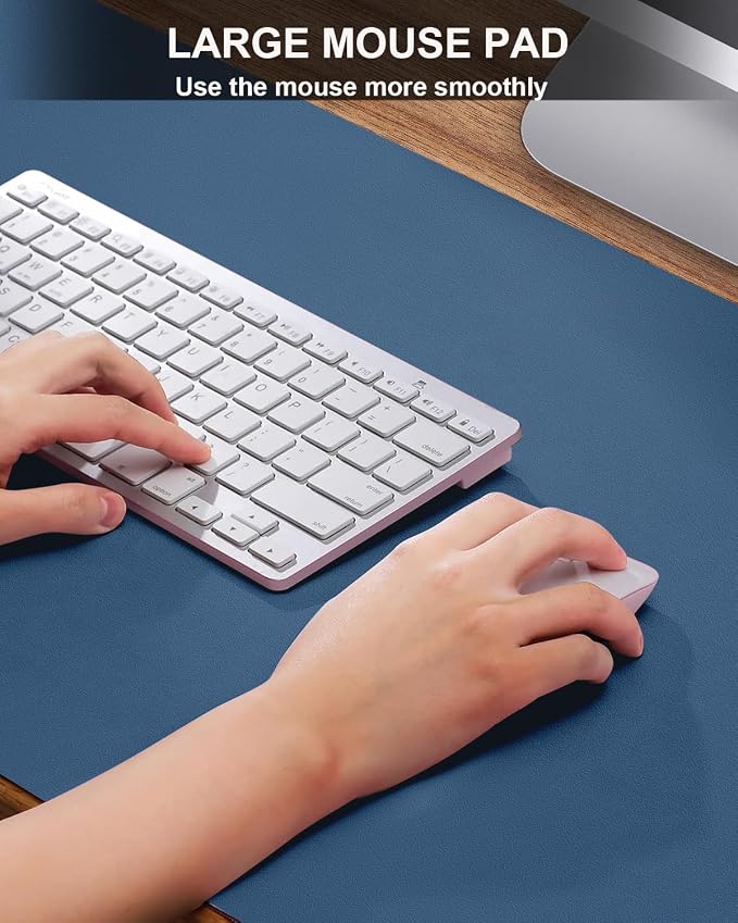 Desk mat Large, Leather Desk Pad Protector, Office Desk Mat, Mouse Pad - Image 3