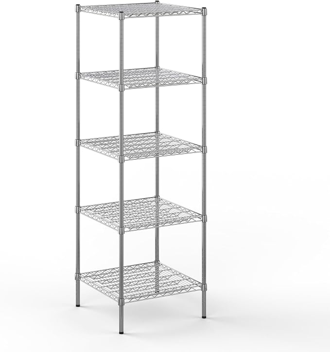 24" Deep x 24" Wide x 74" Height Wire Shelving Kit | 5-Tier | NSF Commercial by Regal+Altair