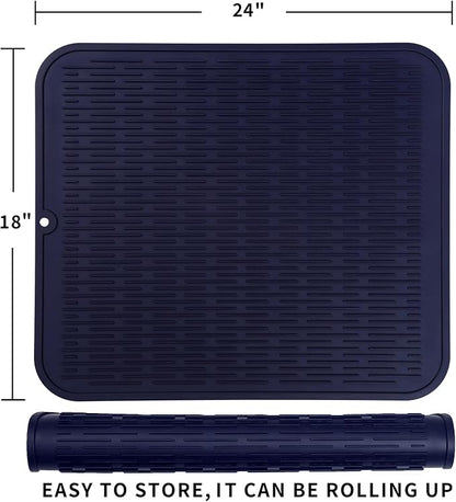 Silicone Dish Drying Mat for Multiple Usage, Easy clean, Eco-friendly, - Image 2