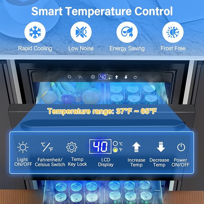 24 Inch Outdoor Refrigerator for Patio - Image 3