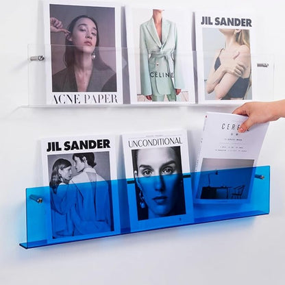 ROYALITA 2-Pack Acrylic Magazine Holder Brochure Holder, Fashion Hanging - Image 4