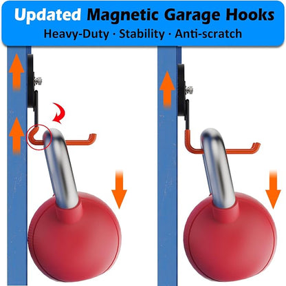 MUTUACTOR New Updated Super Strong Magnetic Hooks, 40lbs Anti-Scratch Large - Image 2